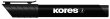 Alkoholos marker 3-5mm kúpos Kores K-Marker fekete