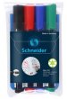 Tábla- és flipchart marker készlet 2-5mm vágott Schneider Maxx 293 4 szín