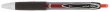 Zselstoll 0,4mm nyomgombos Uni UMN-207 piros