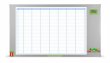 Terveztbla heti zomncozott 60x110cm Nobo Performance Plus