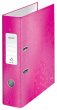 Iratrendező 80mm A4 karton lakkfényű Leitz 180 Wow rózsaszín