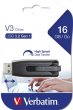 Pendrive 16GB USB 3.0 60/12MB/sec Verbatim V3 fekete-szürke