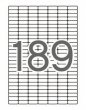 Etikett 25,4x10mm kerekített sarkú Apli 1890 etikett/csomag