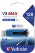 Pendrive 128GB USB 3.0 175/80 MB/sec Verbatim V3 MAX kék-fekete