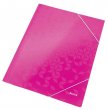Gumis mappa 15mm karton A4 lakkfényű Leitz Wow rózsaszín