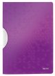 Gyorsfűző klippes PP A4 Leitz Wow ColorClip lila
