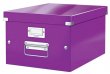 Irattároló doboz A4 lakkfényű Leitz Click&Store lila