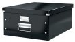 Irattároló doboz A3 lakkfényű Leitz Click&Store fekete