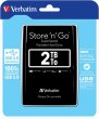 2,5 HDD (merevlemez) 2TB USB 3.0 Verbatim fekete