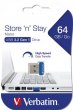 Pendrive 64GB USB 3.0 80/25MB/sec Verbatim NANO STORE ´N´ STAY
