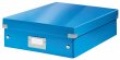 Tároló doboz rendszerező laminált karton M méret Leitz Click&Store kék