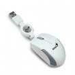 Egér vezetékes optikai kisméret USB Genius Micro Traveler fehér