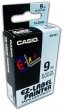 Feliratozgp szalag 9mm x 8m Casio vztiszta-fekete