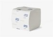 Toalettpapír 2 rétegű hajtogatott T3 rendszer Tork Premium soft fehér (114273)