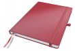 Jegyzetfüzet exkluzív A4 vonalas 80lap keményfedeles Leitz Complete piros