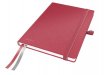 Jegyzetfüzet exkluzív A5 kockás 80lap keményfedeles Leitz Complete piros