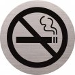 Információs tábla rozsdamentes acél Helit tilos a dohányzás
