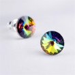Flbeval zld sznjtszs Swarovski kristllyal cscsos 8mm Art Crystella