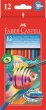 Akvarell színes ceruza klt hatszögletű ecsettel Faber-Castell 12 különböző szín