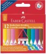 Zsírkréta háromszögletű Faber-Castell Grip 12 különböző szín
