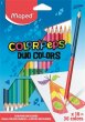 Színes ceruza klt háromszögletű kétvégű Maped Color`Peps Duo 18db/klt. 36 különböző szín