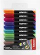 Alkoholos marker 3-5mm kúpos Kores K-Marker 10 különböző szín