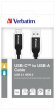 USB kábel USB-C 3.1 - USB-A 1m Verbatim ezüst
