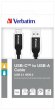 USB kbel USB-C 3.1 - USB-A 1m Verbatim ezst