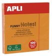 ntapad jegyzettmb 75x75mm 100lap Apli neon narancssrga