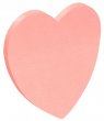 Öntapadó jegyzettömb szív alakú 50lap Donau rózsaszín