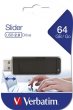 Pendrive 64GB USB 2.0 Verbatim Slider fekete
