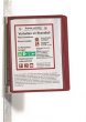 Bemutatótábla tartó fali mágneses 5db bemutatótáblával Durable Vario 5 Magnet piros