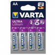 Elem AA ceruza 4db Varta Ultra Lithium