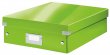 Tároló doboz rendszerező laminált kartonm méret Leitz Click&Store zöld