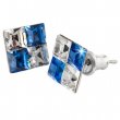 Flbeval ngyzet zafrkk-fehr Swarovski kristllyal 8mm Art Crystella