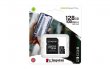 Memóriakártya microSDXC 128GB CL10/UHS-I/U1/V10/A1 adapter Kingston Canvas Select Plus