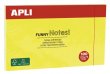 ntapad jegyzettmb 125x75mm 100 lap Apli neon srga