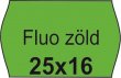 Árazószalag 25x16 FLUO zöld