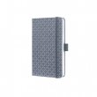 Jegyzetfzet exkluzv 95x150mm vonalas 87 lap kemnyfedeles Sigel Jolie Glacier Grey
