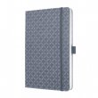 Jegyzetfzet exkluzv 135x203mm vonalas 87 lap kemnyfedeles Sigel Jolie Glacier Grey