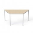 Általános asztal fémlábbal trapéz alakú 75x150/75cm Mayah Freedom SV-41 juhar