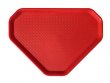 Önkiszolgáló tálca háromszögletű műanyag éttermi piros 47,5x34cm
