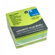 ntapad jegyzettmb 75x75mm 450lap Gln zld rnyalatok neon