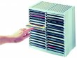 CD-tároló automata kiemelőrendszerű 30+18 db-os Fellowes Spring platinaszürke
