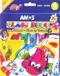 Üvegfóliafesték készlet Amos 6 különböző szín