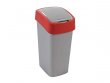 Billenős szelektív hulladékgyűjtő műanyag 45l Curver piros/szürke