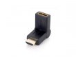 Adapter HDMI-HDMI talakt 90-ban hajlthat Equip