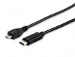 Átalakító kábel USB-C-USB MicroB 2.0 1m Equip