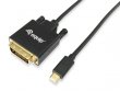 Átalakító kábel USB-C-DVI-D Dual-Link 1,8m Equip