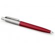 Golyóstoll 0,7mm ezüst színű klip piros tolltest Parker Royal Jotter Originals kék